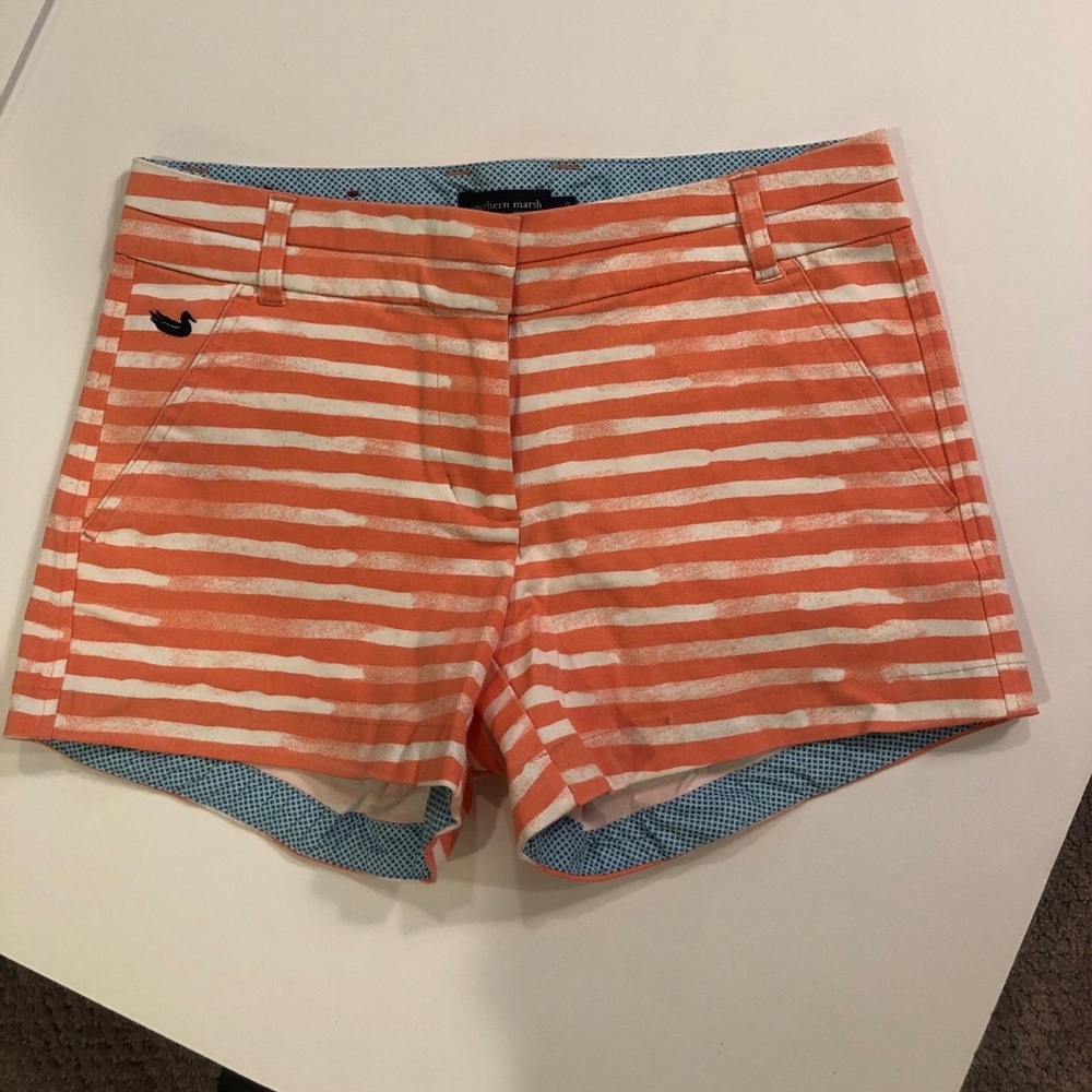 Southern Marsh Shorts Women Coral Brighton Short Camellia Santorini Size 0. EUC